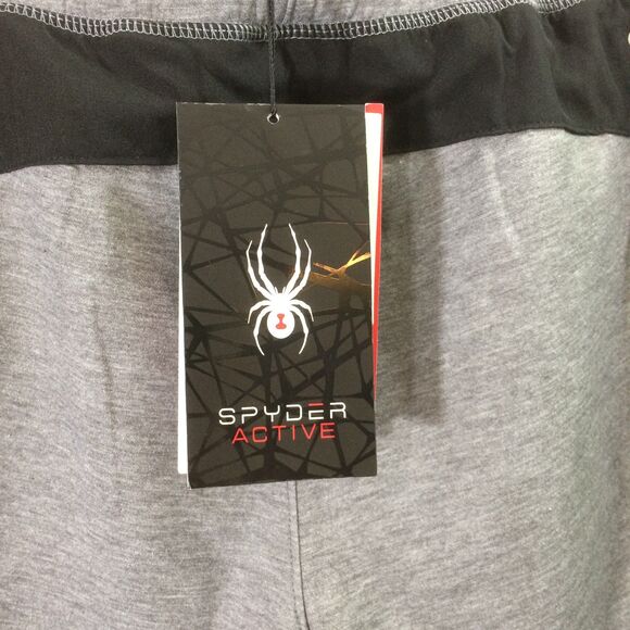 NEW Spyder Active Men’s Small Gray Double Layer Athletic Shorts NWT - Picture 6 of 6